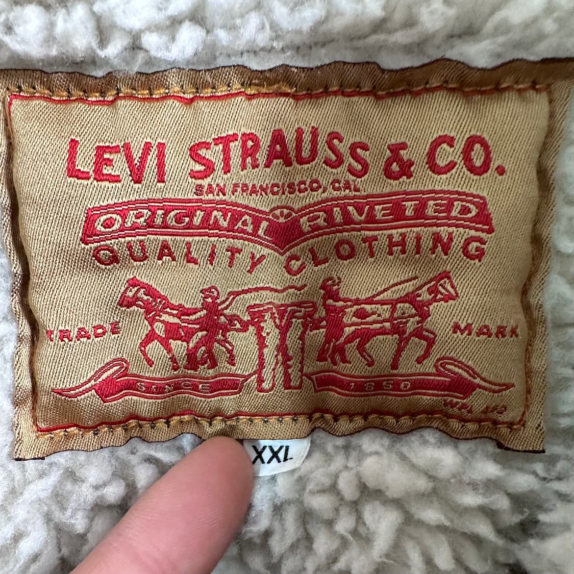 96s 리바이스 USA 쉐르파 데님 자켓   상품이미지6