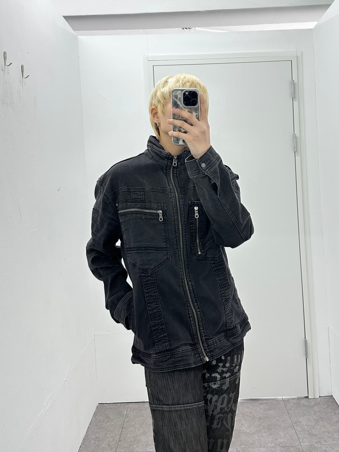 Grancisco utility pocket denim jacket 상품이미지1