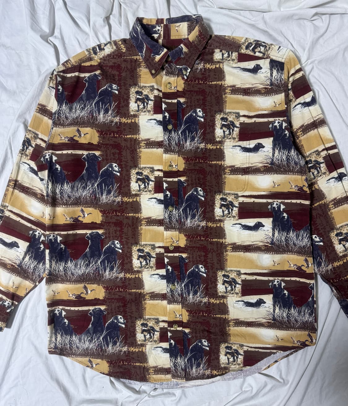 Woodland trail 헌팅 도그 패턴 셔츠 아웃도어 상품이미지3