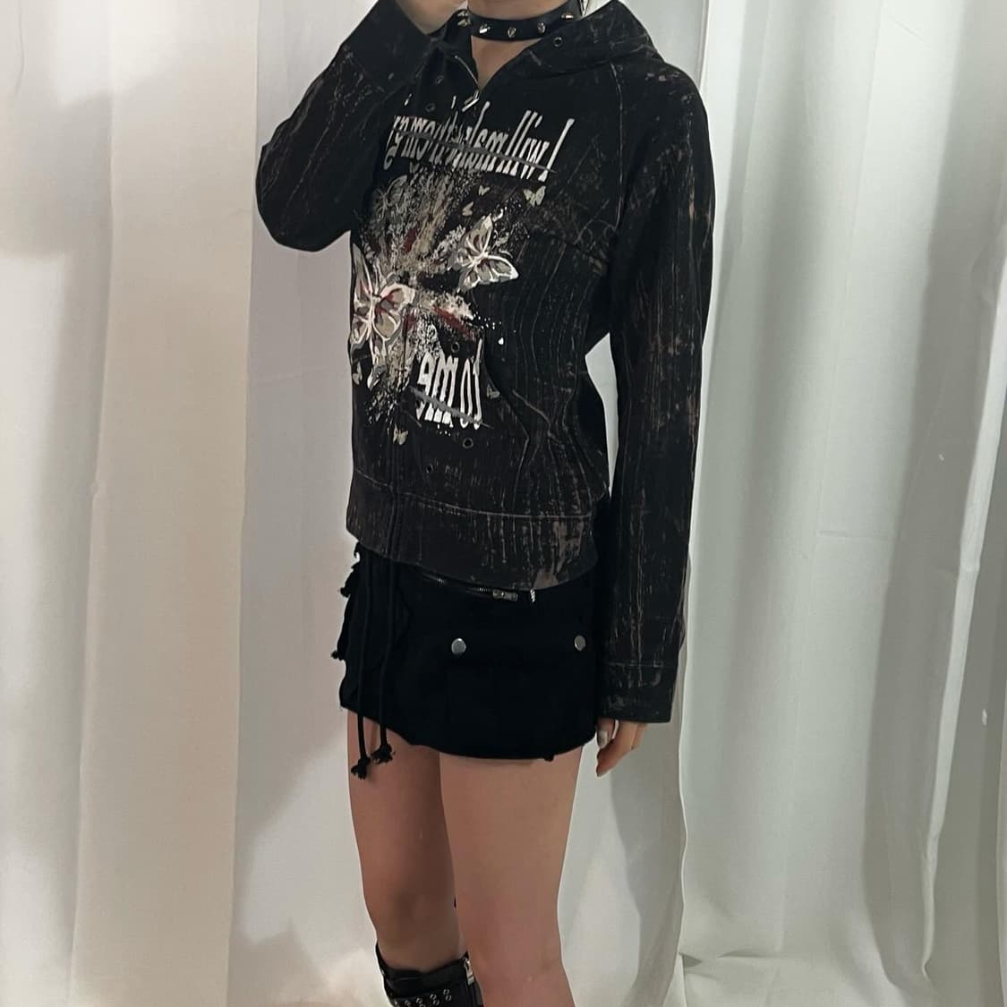 butterfly hood zip-up 상품이미지2