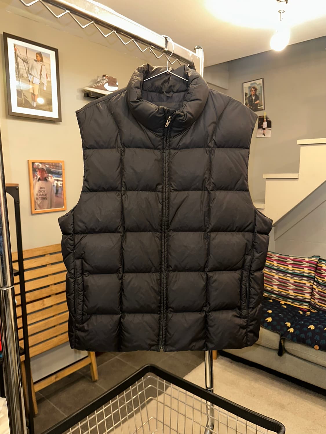 00’s Eddie Bauer quilted padded vest 상품이미지3