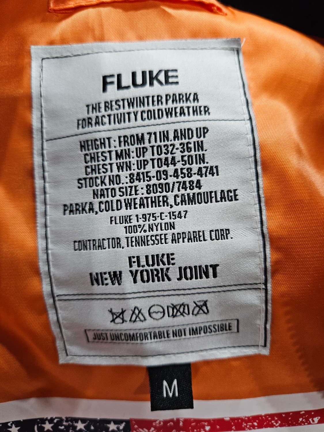 플루크 블랙컬러 남성 슬림핏 95 항공점퍼 패딩  상품이미지3