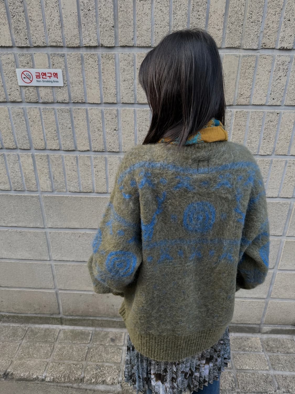 남이서팔 아트워크 디테일 니트 가디건 상품이미지3