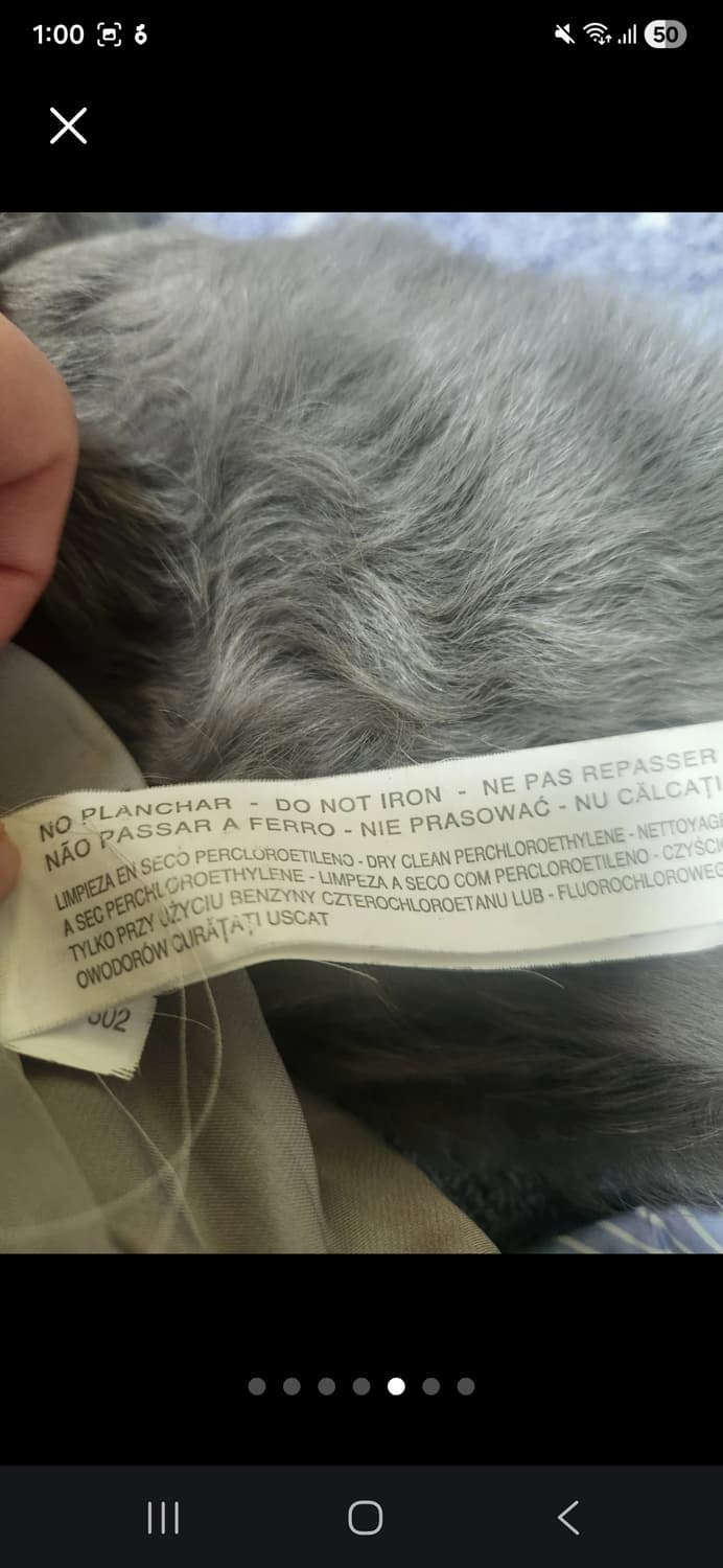 ZARA WOMAN 새끼양가죽 100% 롱 퍼코트M사이즈  상품이미지5