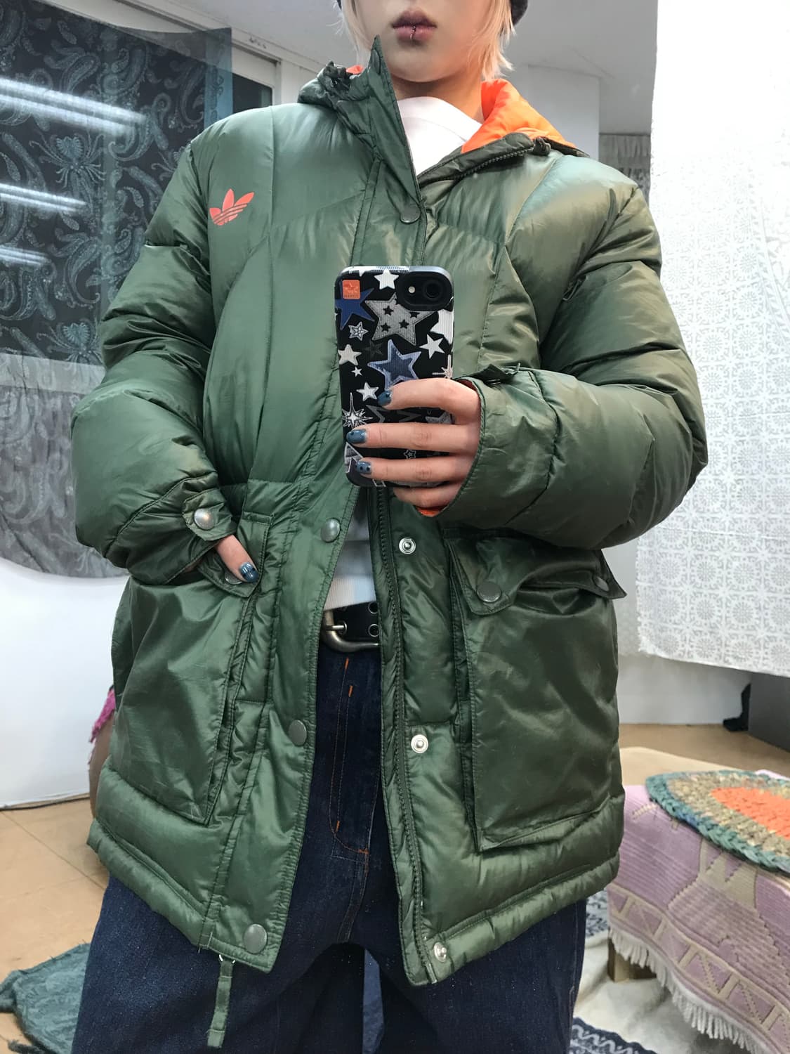 아디다스 덕다운 파이어버드 퀼팅 다운점퍼 패딩  상품이미지1