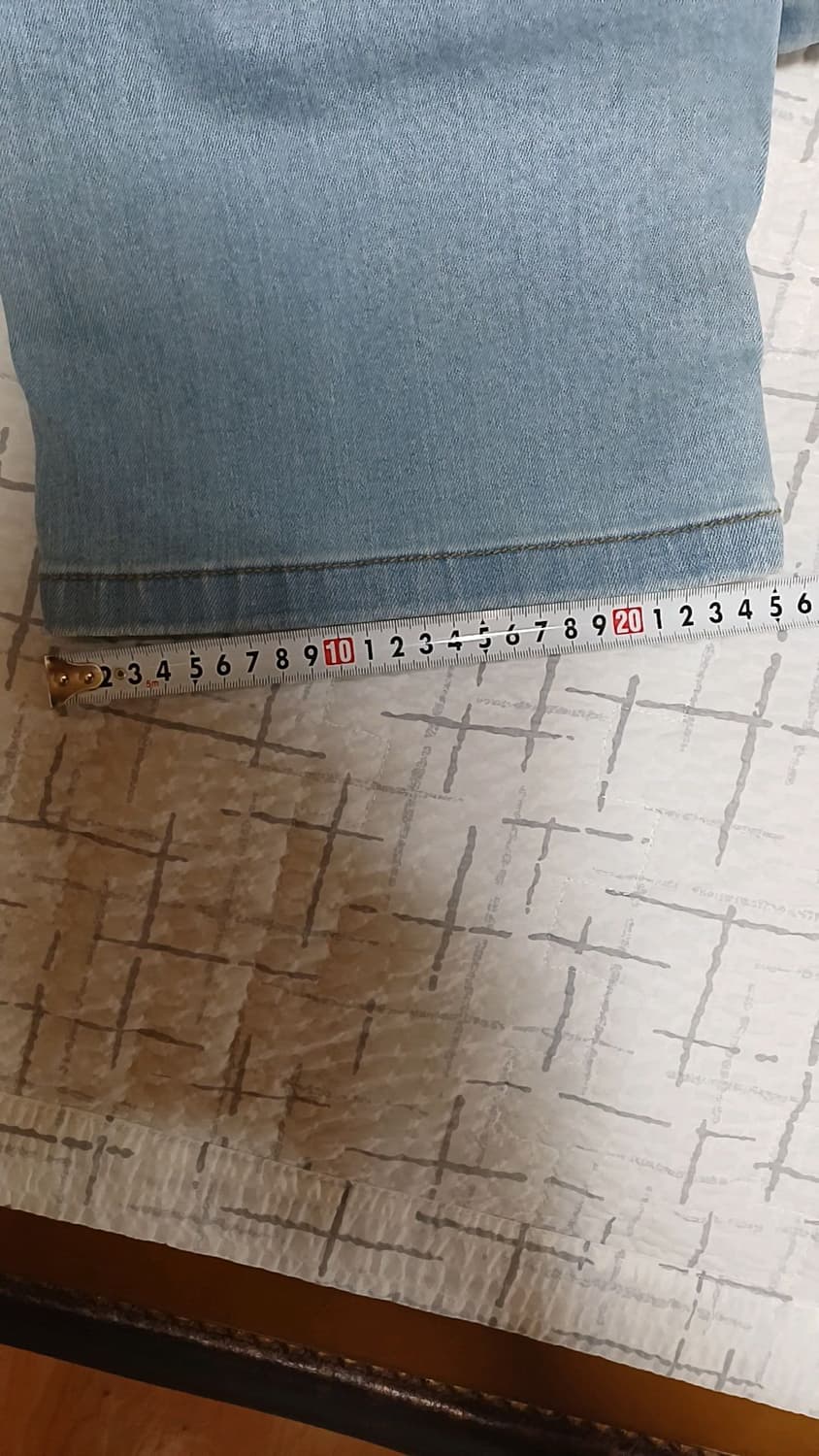 안다르 스판 와이드연청바지 29인치 기장102 상품이미지9