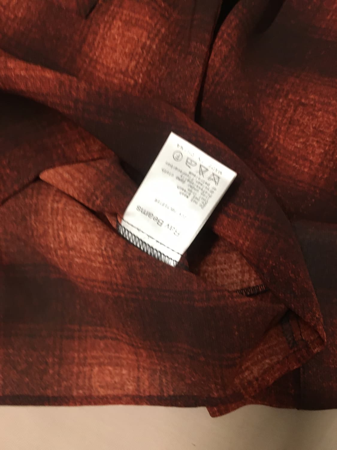 급처! 빔즈 옴브레 시스루 체크 셔츠 상품이미지6