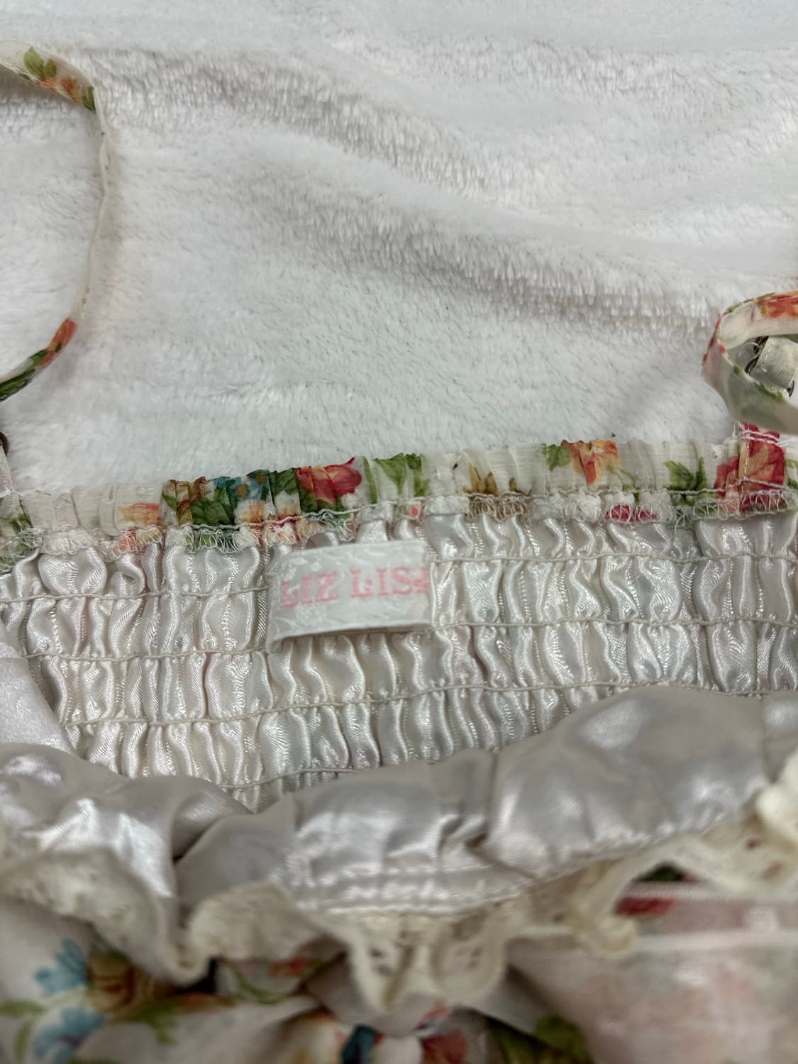 (F)리즈리사 레이스프릴 플라워 슬립 리본 원피스 히메갸루 핀터깔 러블리 상품이미지4