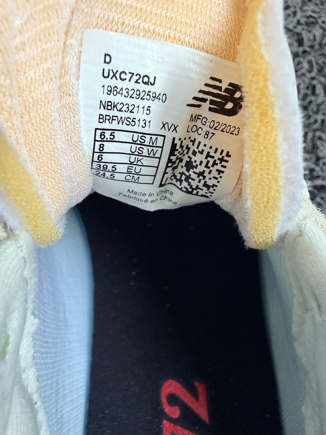 뉴발란스 UXC72QJ XC-72 - 화이트/베이지 상품이미지6