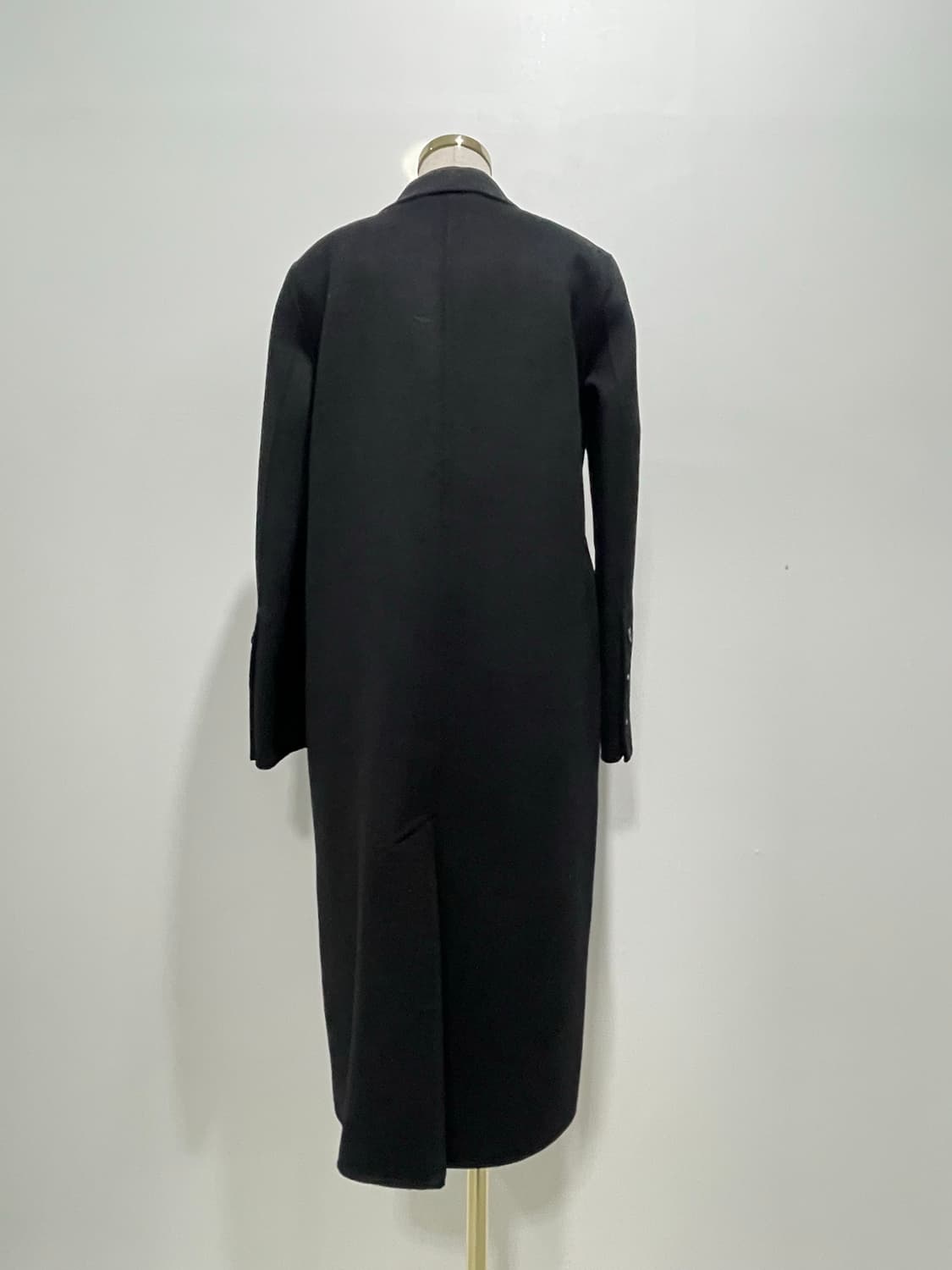 핸드메이드 울 더블코트 블랙 (모 46%캐시미어 6%) 160이하 추천 상품이미지9