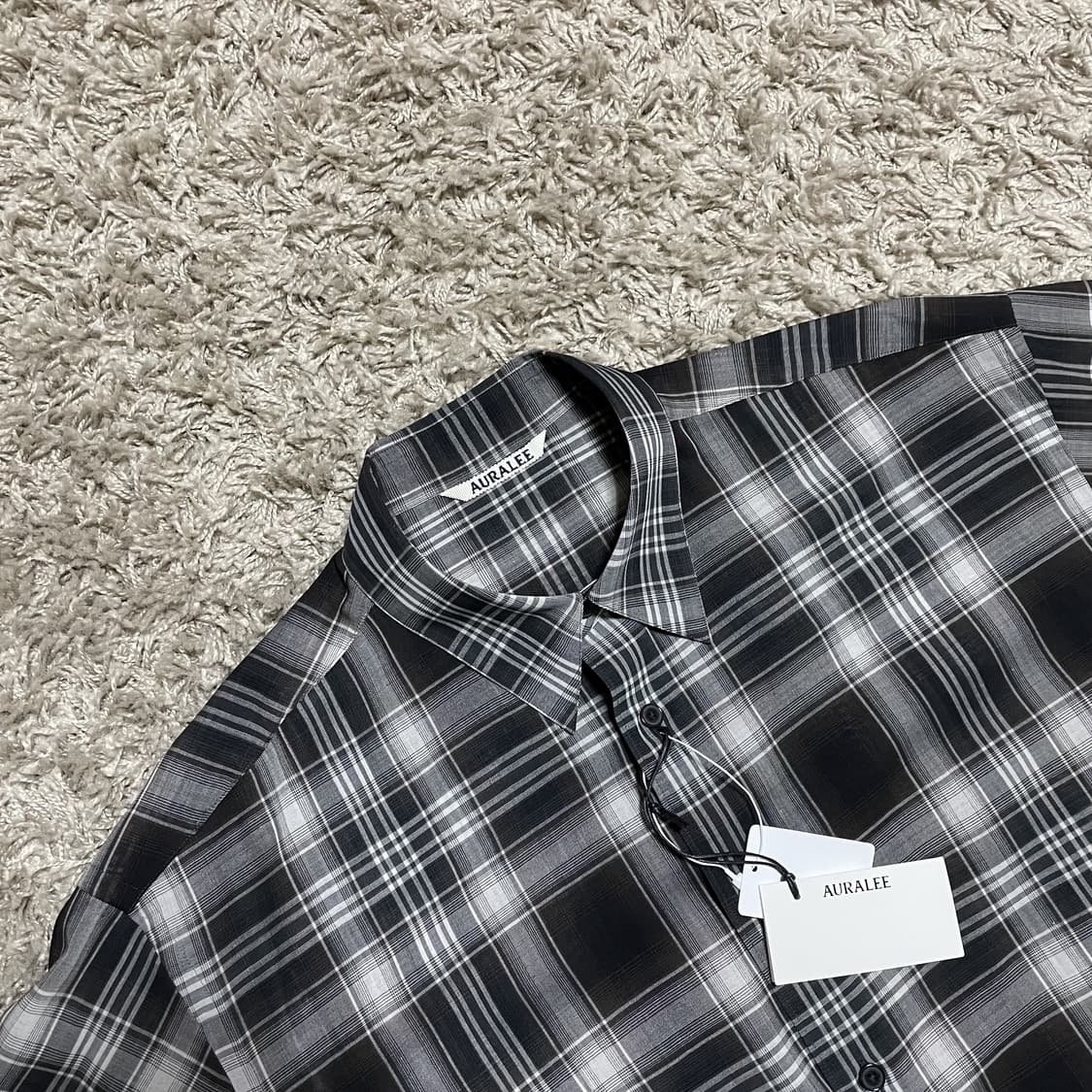 오라리 / 21aw 울 체크 셔츠 / 4사이즈 상품이미지3