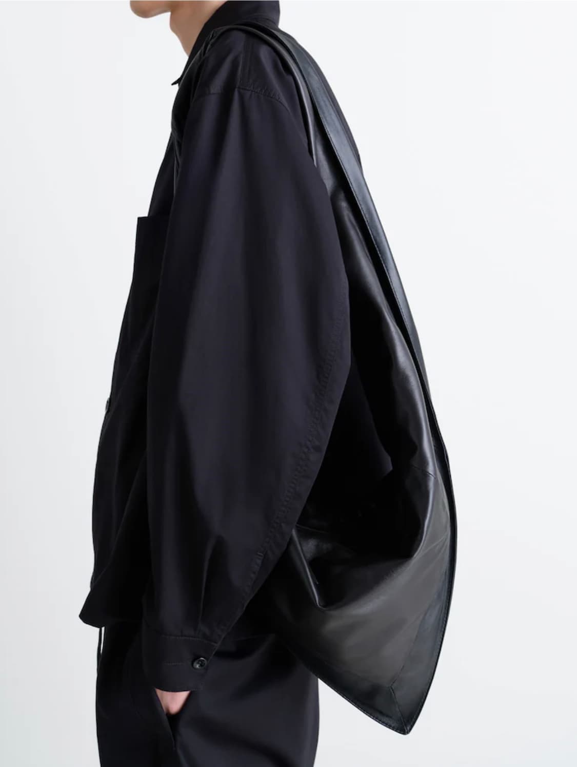 르메르 스카프백 스몰 블랙/다크초콜렛 상품이미지2