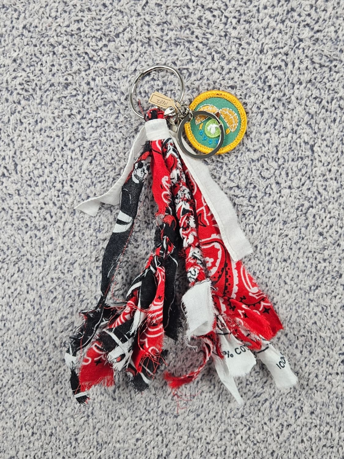 핸드메이드 커스텀 패치 반다나 카라비너 키링 ( OS ) / 10682 상품이미지5