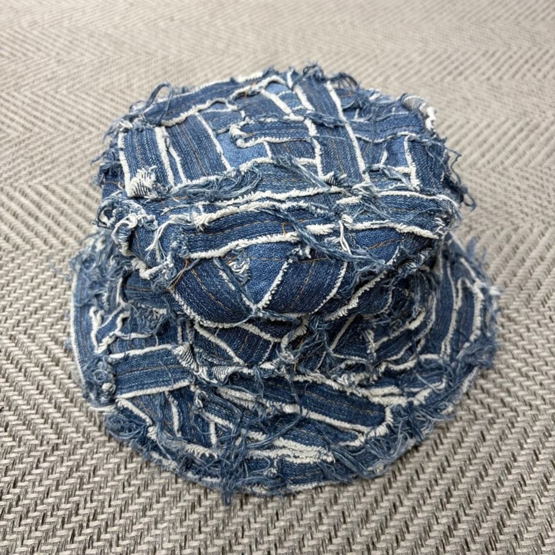 빈티지 패치워크 데님 버킷햇(진청) v1461 상품이미지2