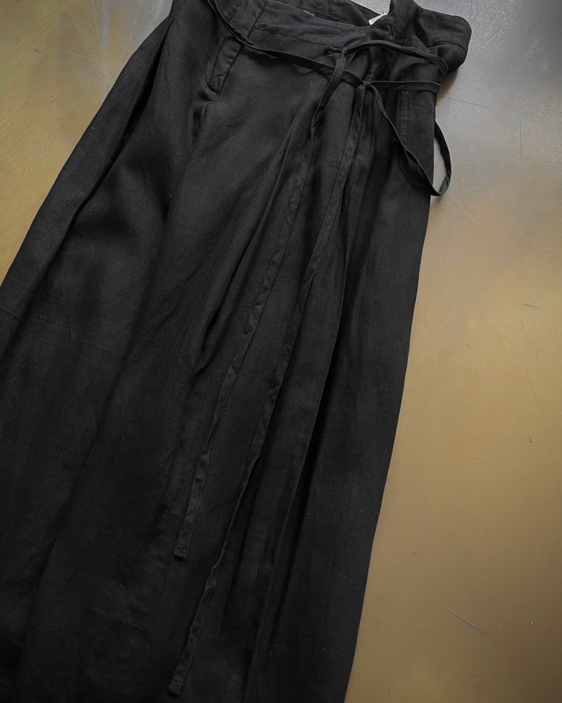 Max Mara Strap Detail Wide Linen Trouser 상품이미지4