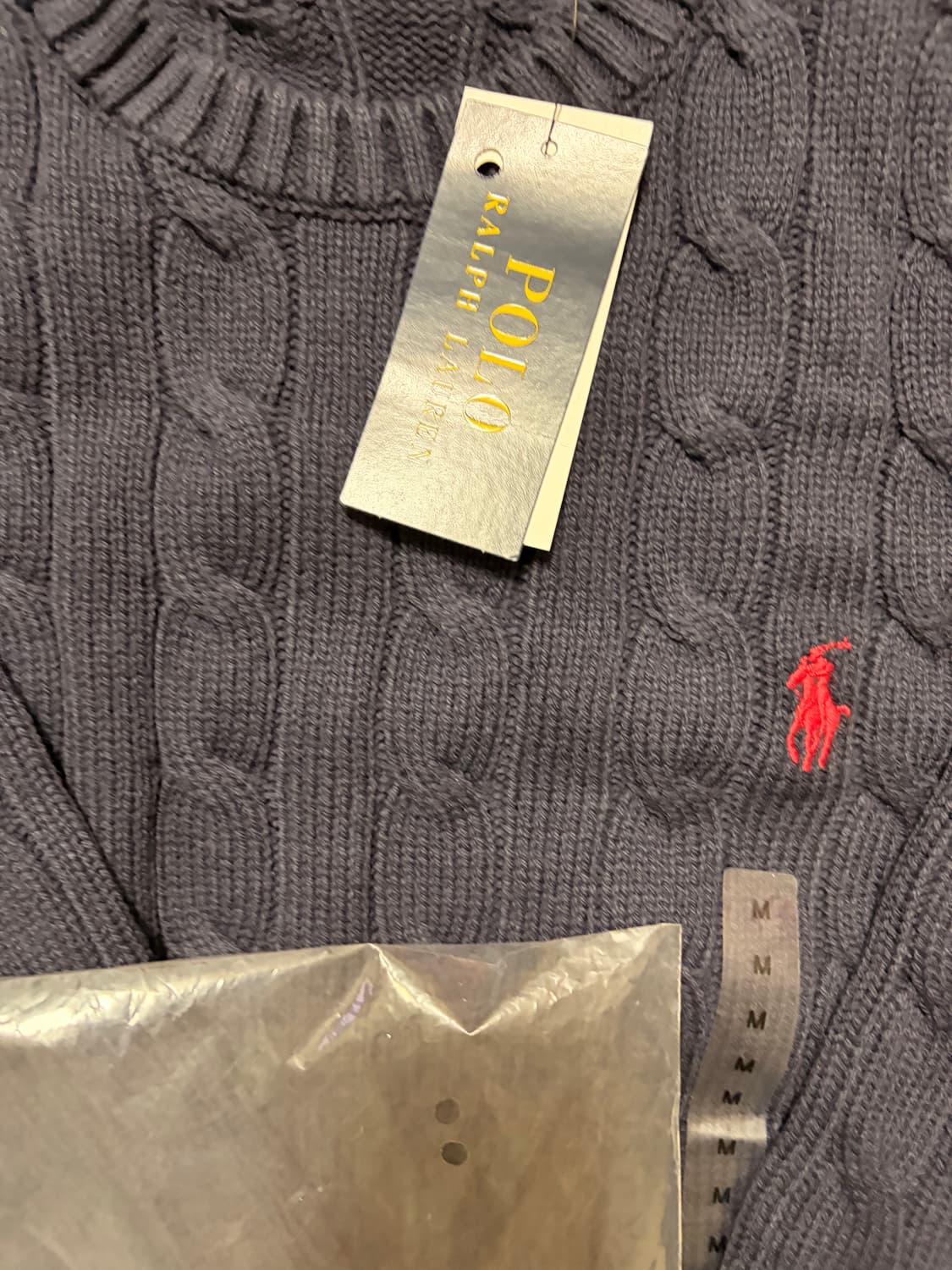 폴로 꽈배기 니트 M (새상품) 상품이미지5