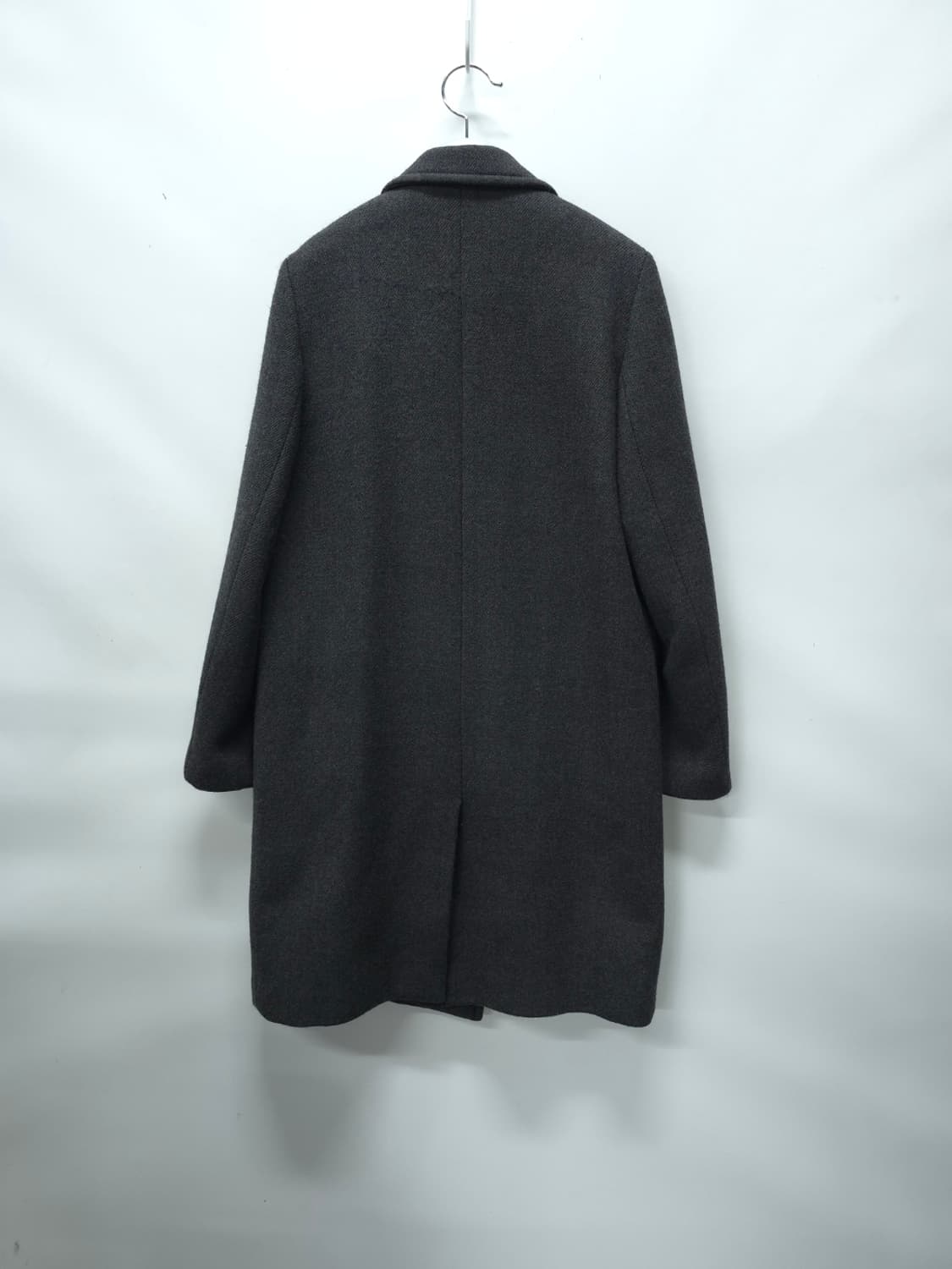 톰보이 여성 울100% 다크그레이 더블 버튼 코트(66) 상품이미지3