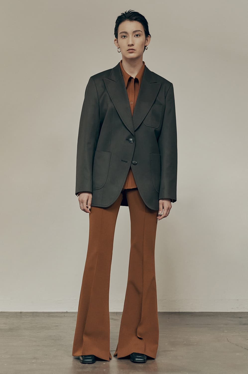 로우클래식 블레이저 슬림 자켓 다크브라운 상품이미지3