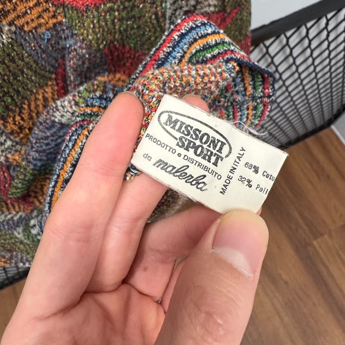 미쏘니 스포츠 스웨터 직조패턴 3D 자가드 케이블 니트 상품이미지6