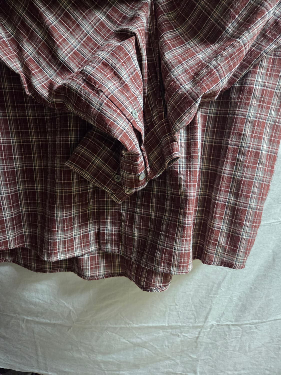 애습 asp 코어 체크 셔츠 브릭 L 상품이미지4