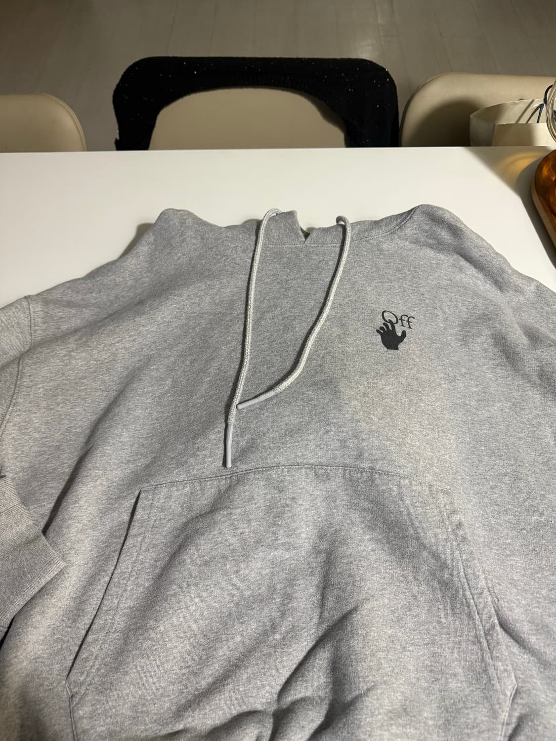 오프화이트 오버핏 후드티/XL 상품이미지3