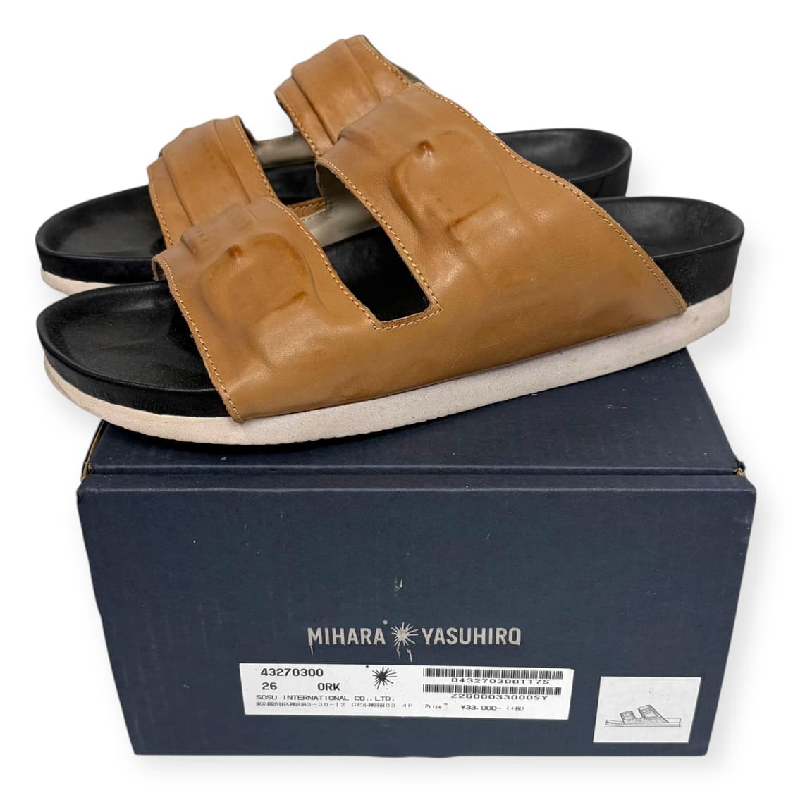 미하라야스히로 가죽 샌들 상품이미지1