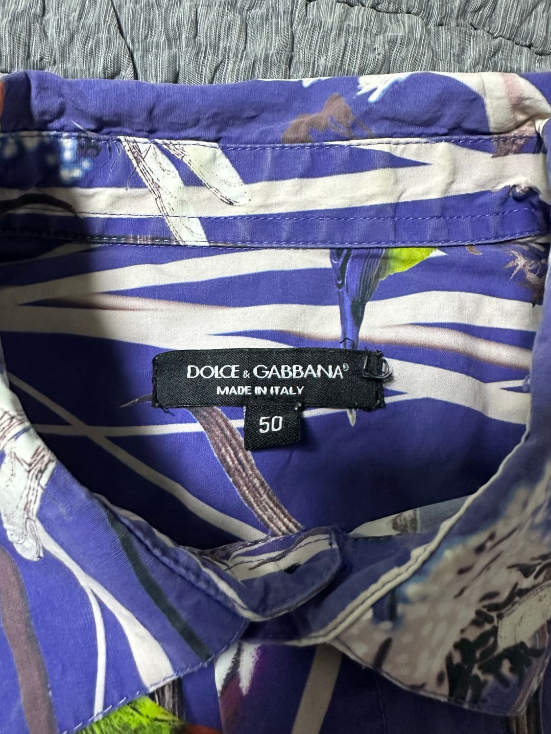 돌체앤가바나 블루 플라워 프린트 셔츠 상품이미지3