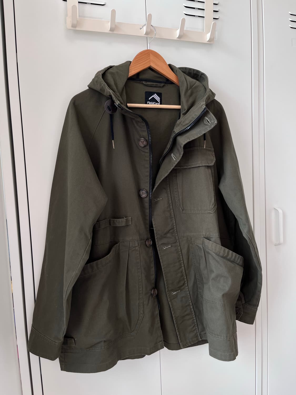 FieldCore 오버핏 빅포켓 카키 야상 코트 상품이미지8