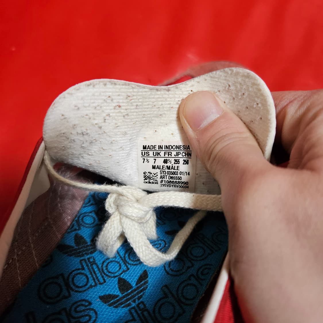 아디다스(Adidas) SL72 빈티지 레드 스니커즈 250size 상품이미지7