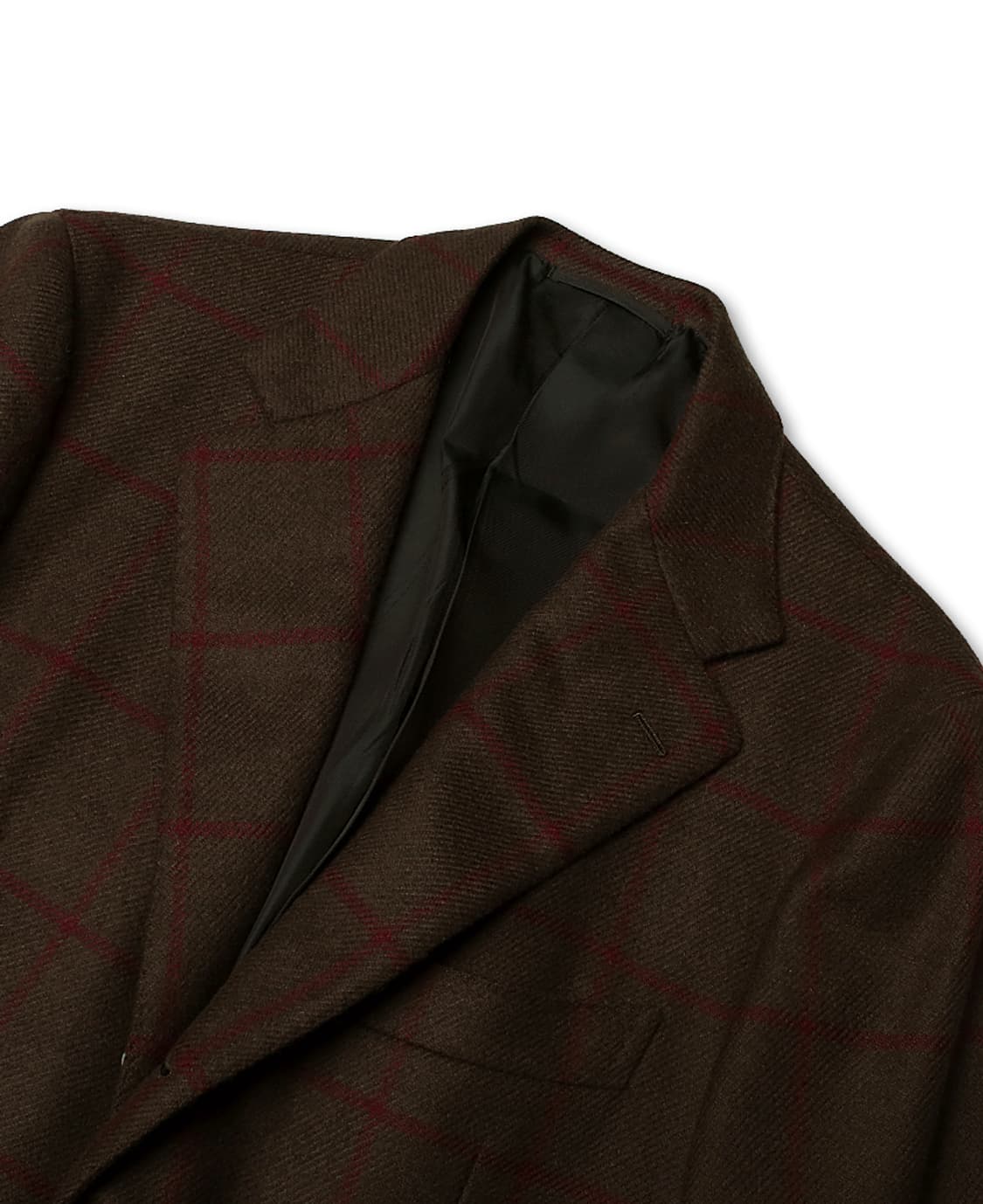 소버린 하우스 [Sovereign House] 브라운 체크 캐시미어 자켓 상품이미지2