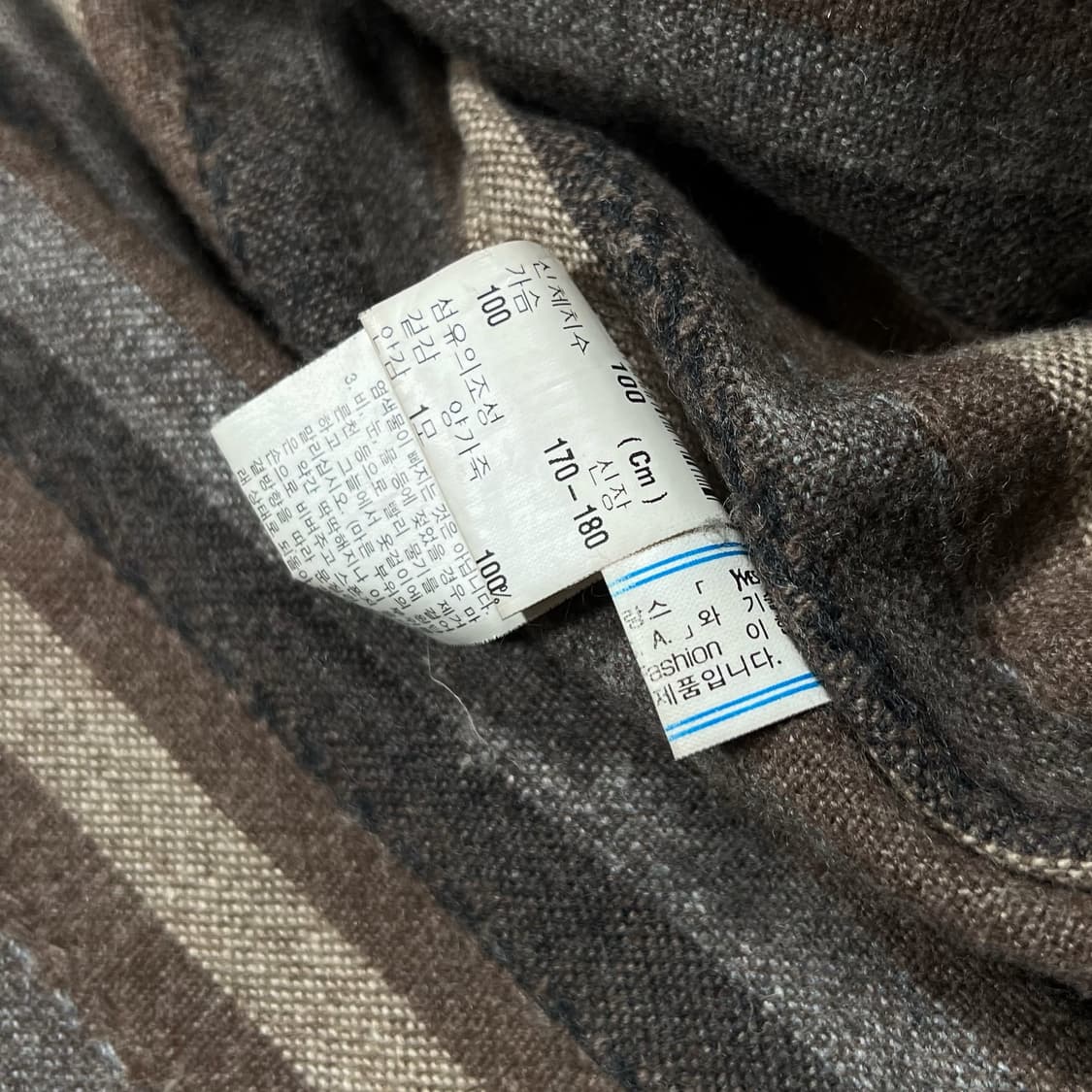 90's 입생로랑 양가죽 봄버 블루종 자켓 상품이미지9