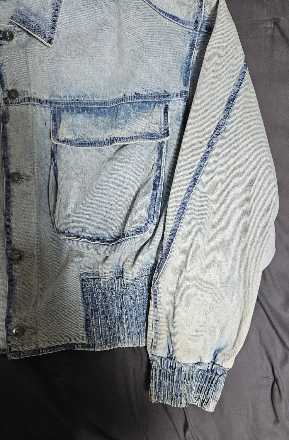 메종미네드 데님 트러커 자켓 L 상품이미지3