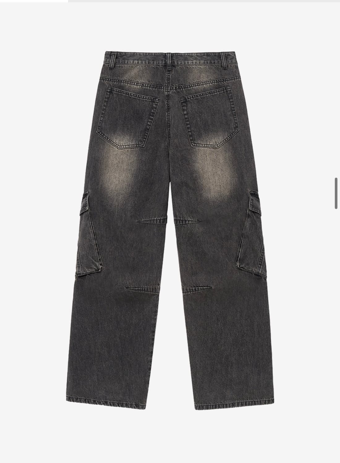 (M) 인사일런스 오브젝트 카고 데님 팬츠 BLACK 판매 상품이미지2
