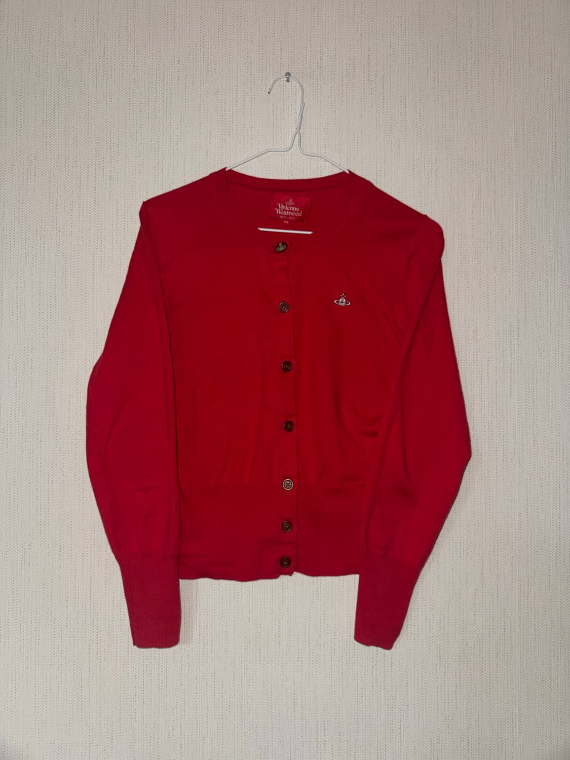 비비안웨스트우드 레드라벨 레드 가디건 상품이미지1