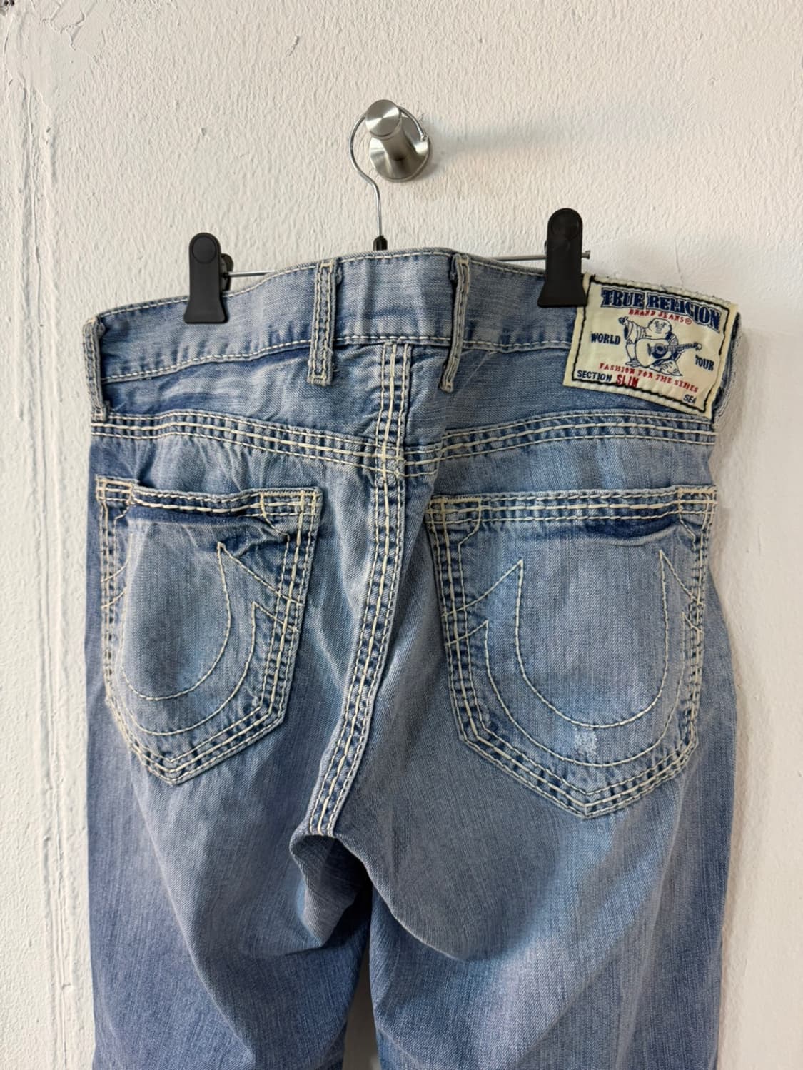 트루릴리젼 슬림 연청 데님 팬츠 상품이미지6