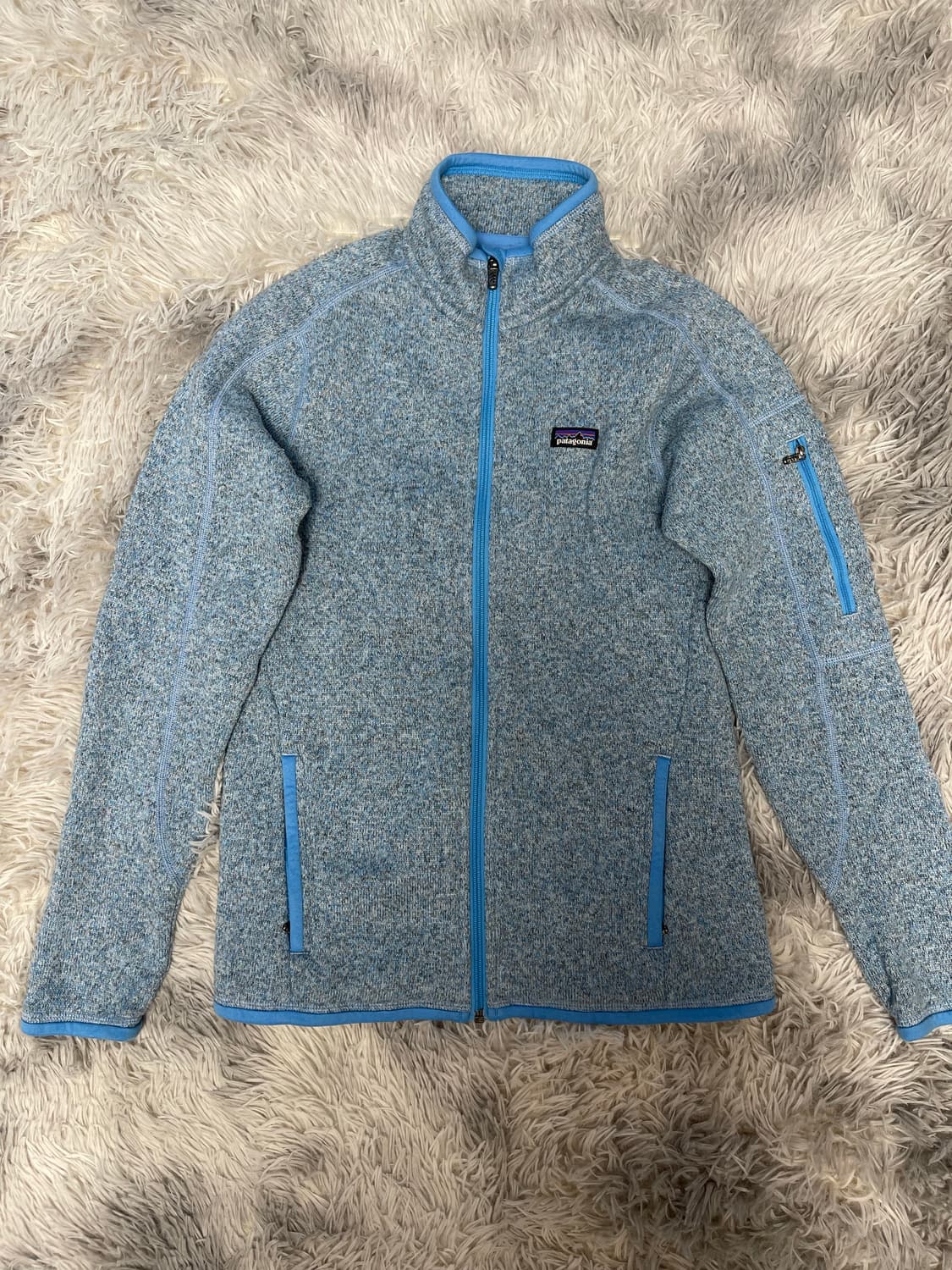 파타고니아 블루 풀집업 플리스 자켓 상품이미지1