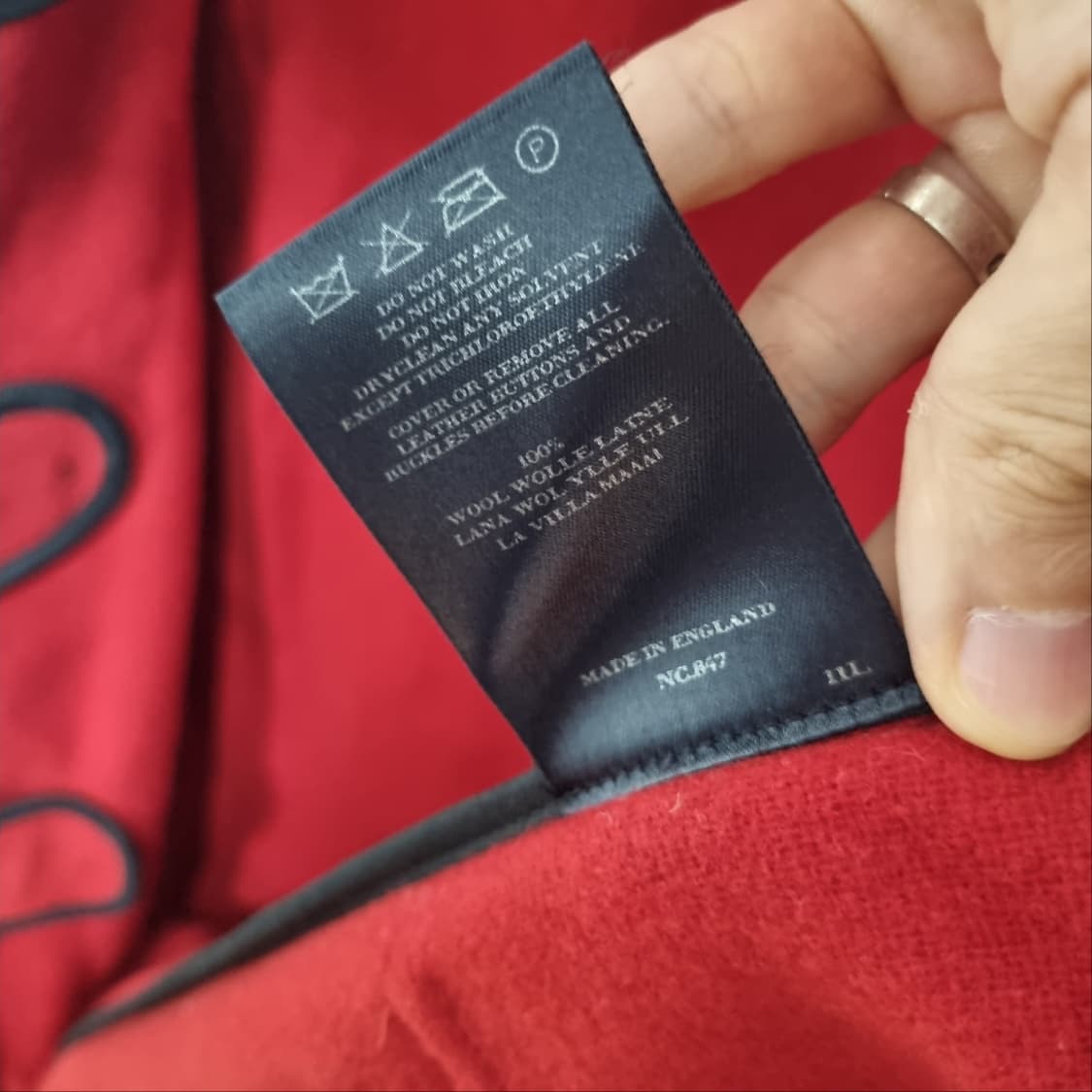 버버리 레드 더플 떡볶이 코트 상품이미지8