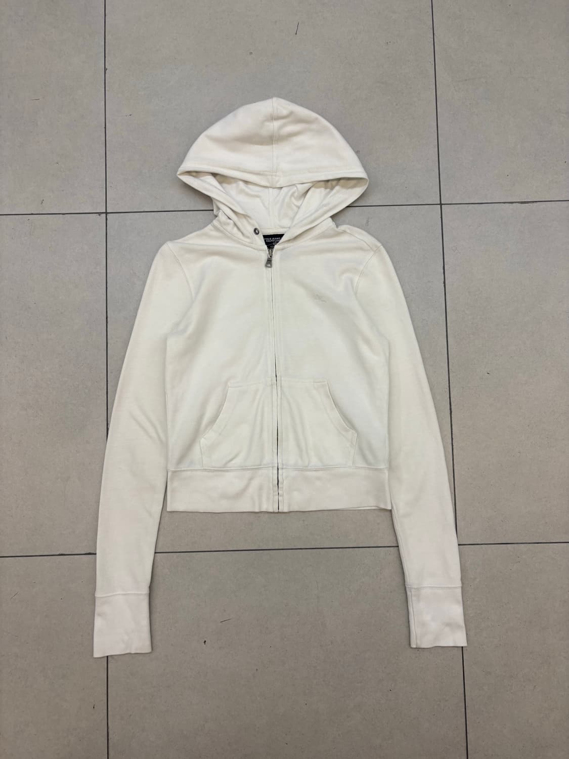 폴로 진스 화이트 후드집업 상품이미지3