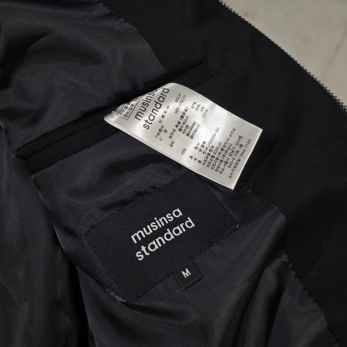 M 무신사스탠다드 미니멀 자켓 블루종 상품이미지4