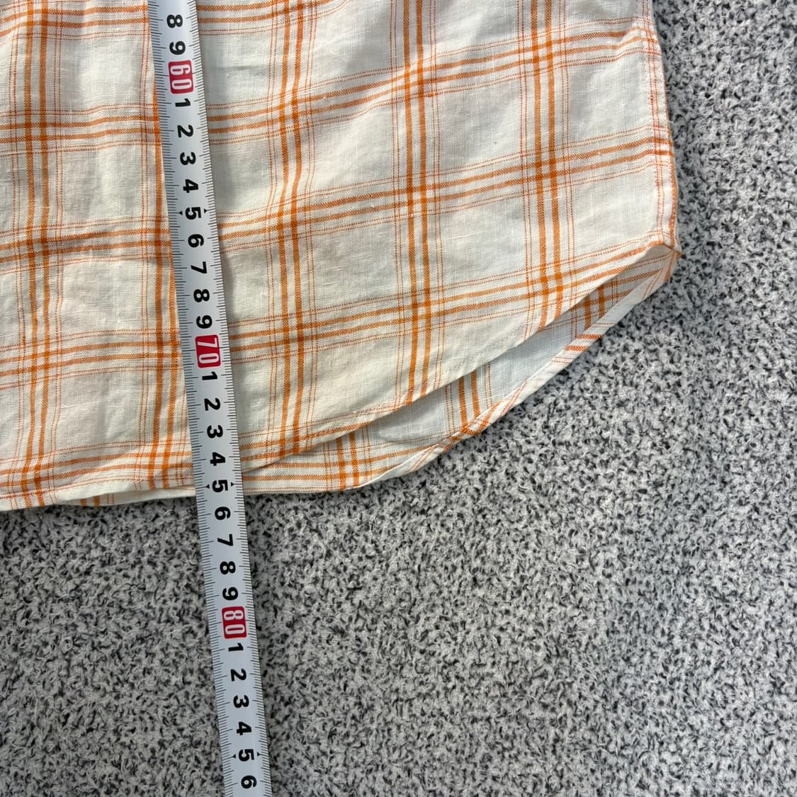 105 헤지스 남성 체크 린넨 셔츠 남방 0323J 상품이미지9