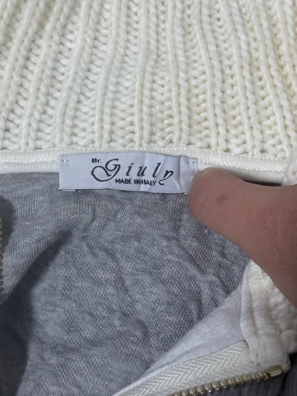 Mr jiuly 하이브리드 니트 집업 y2k  상품이미지6