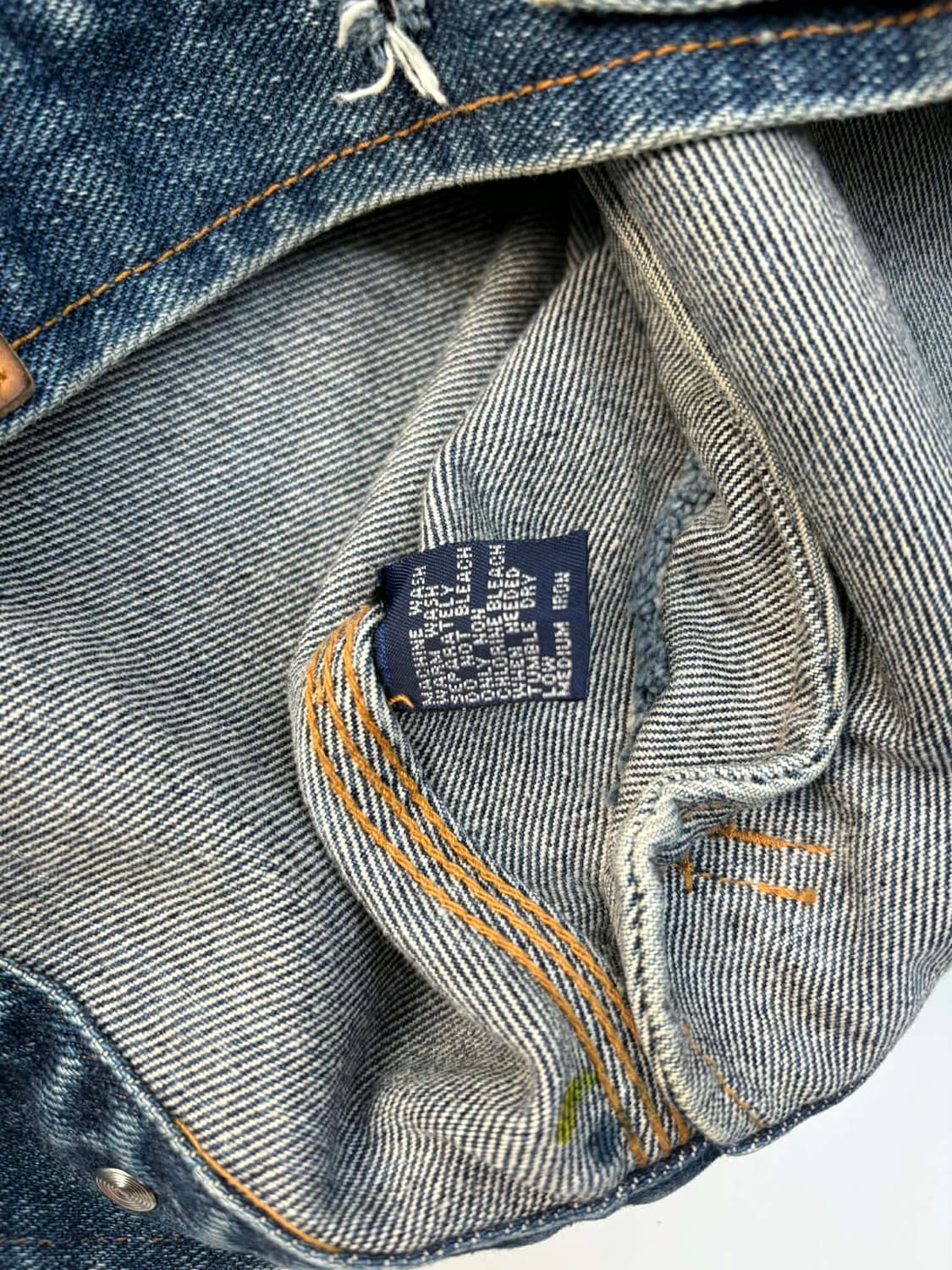 [M] 90s 폴로 랄프로렌 덩가리 데님 워크 자켓 상품이미지6