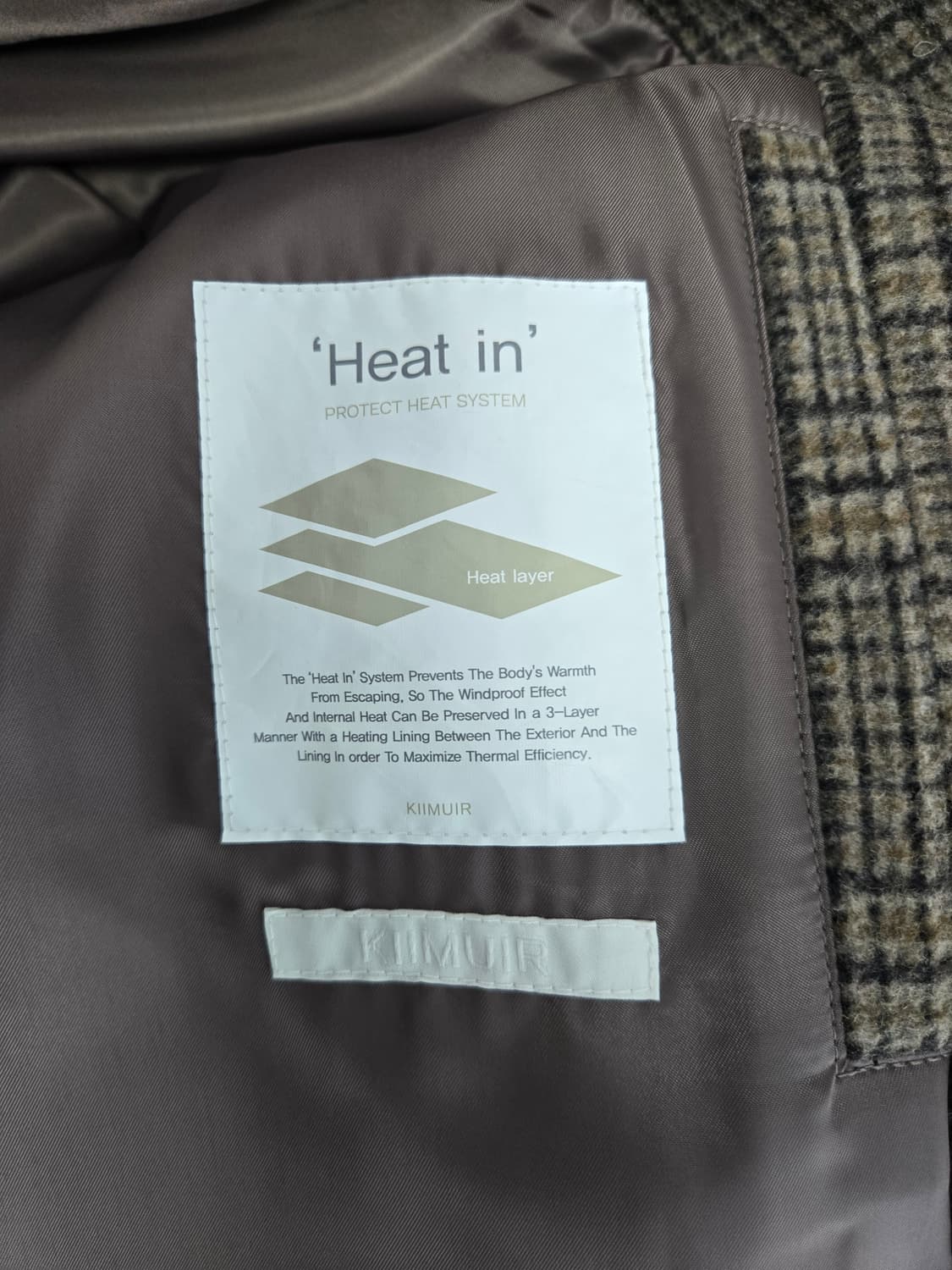 키뮤어 체크코트 L 상품이미지4