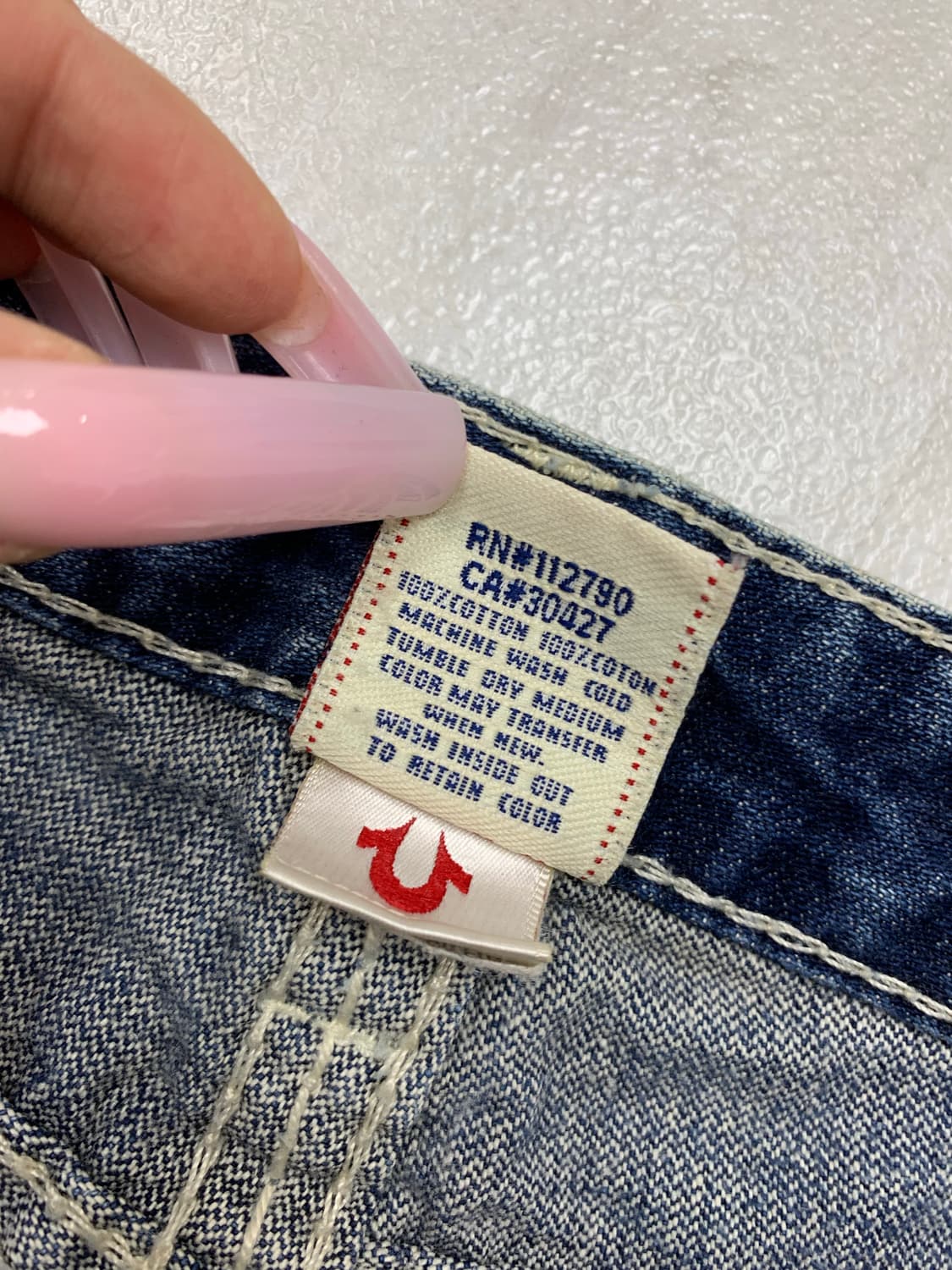 트루릴리전 스티치 디테일 부츠컷 데님 팬츠 #654 상품이미지5