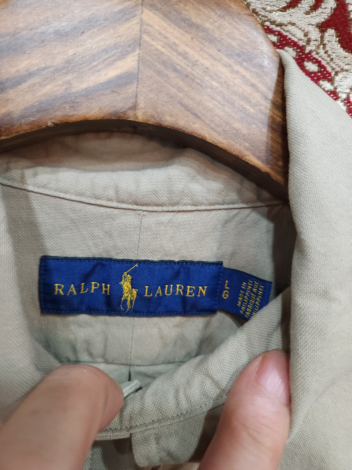폴로 랄프로렌 베이지 가먼트다이 옥스포드 셔츠

 상품이미지4