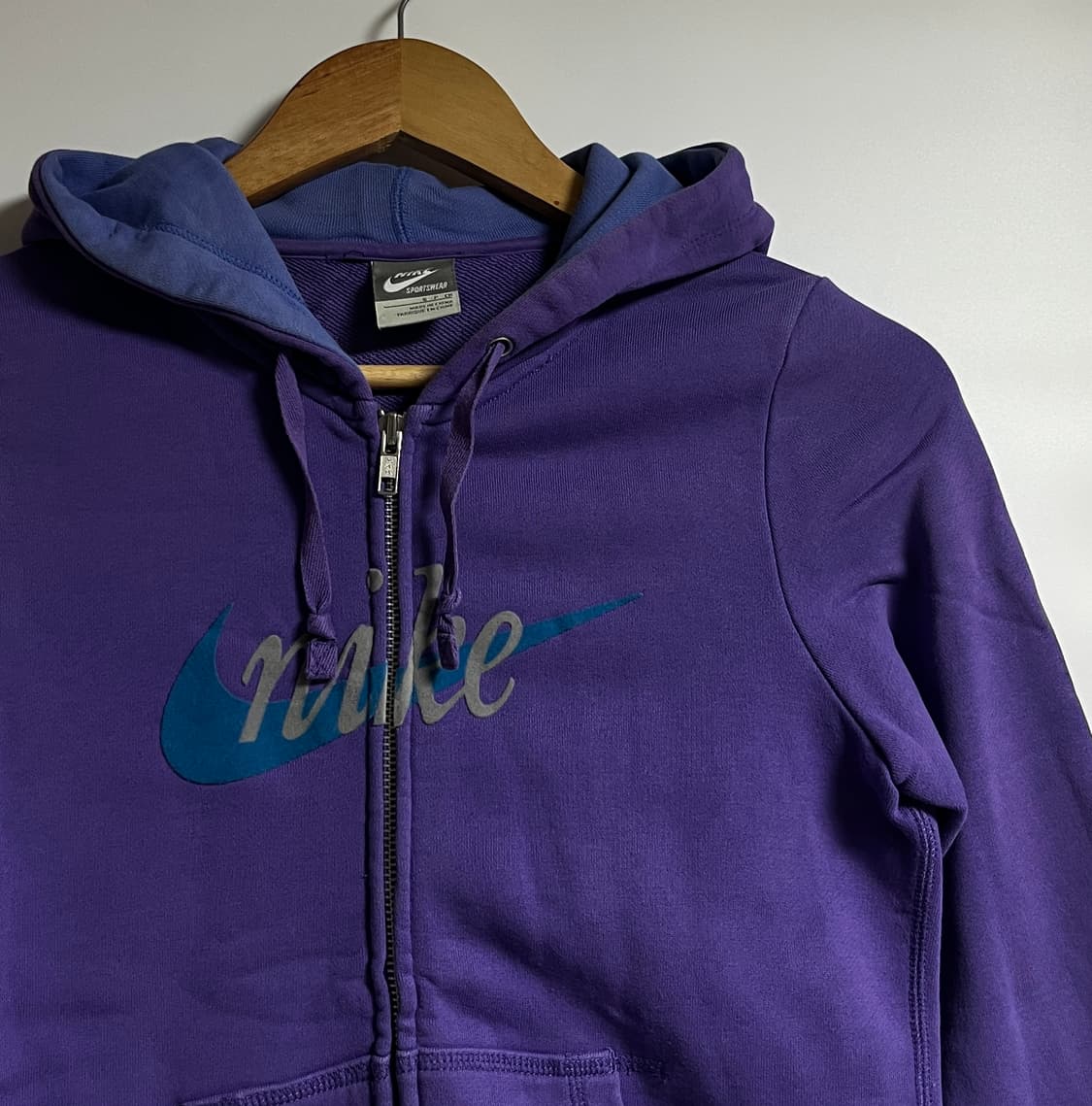 나이키 퍼플 크롭 후드집업 후드티 80 상품이미지4