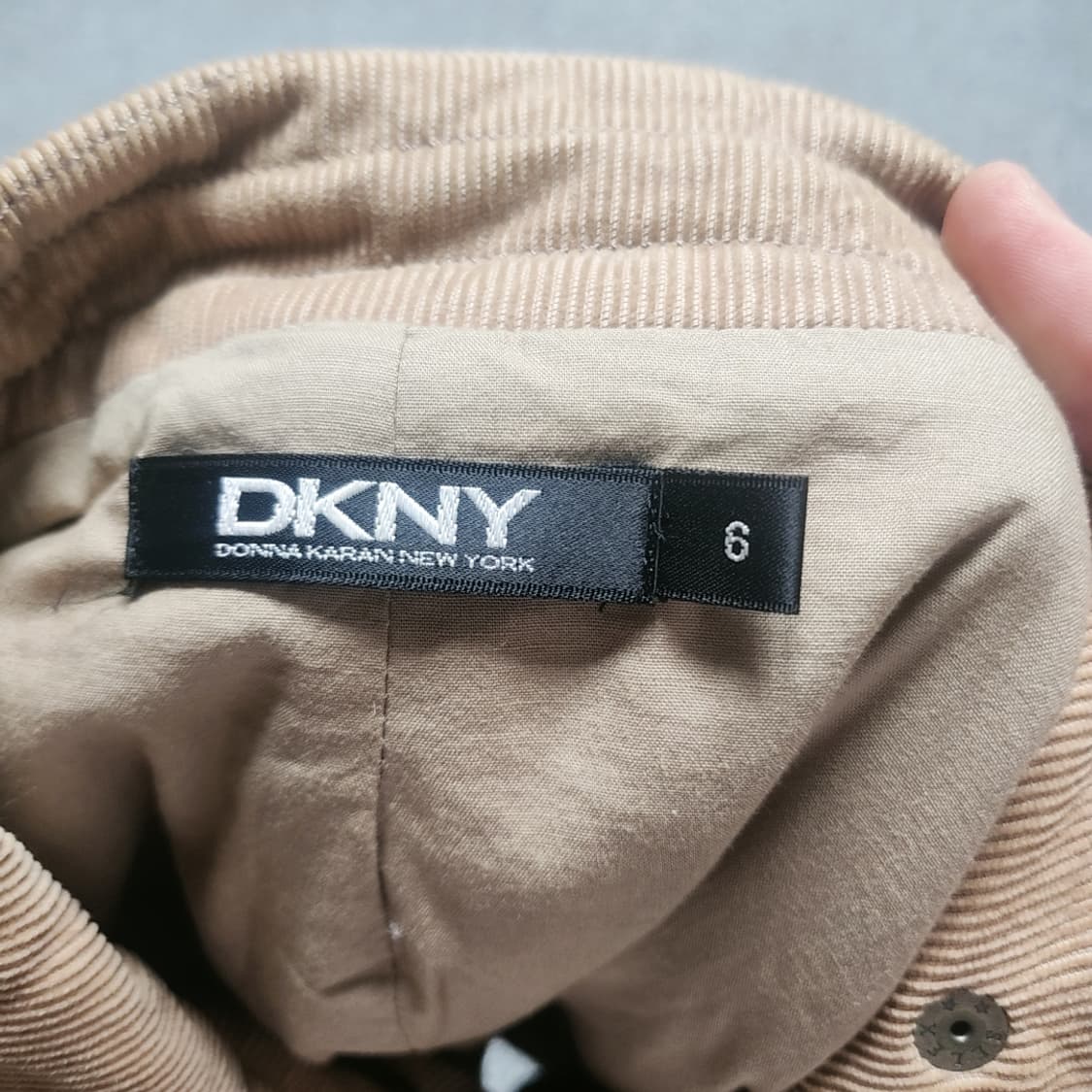 DKNY 여성 코듀로이 라이더 자켓 6사이즈 상품이미지3