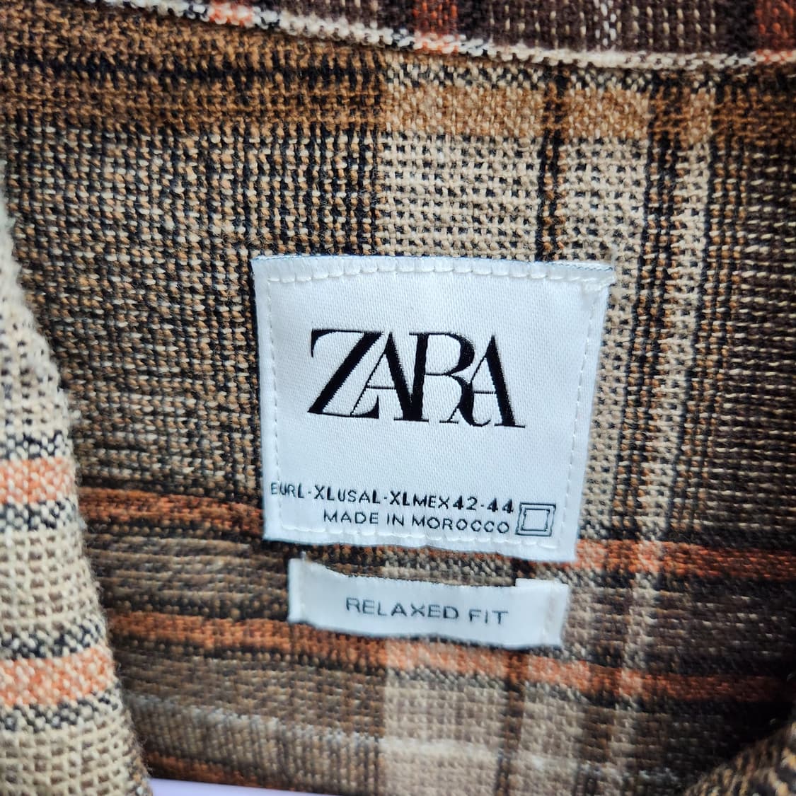 자라 ZARA 체크패턴 셔츠 자켓 XL(XL) 상품이미지5