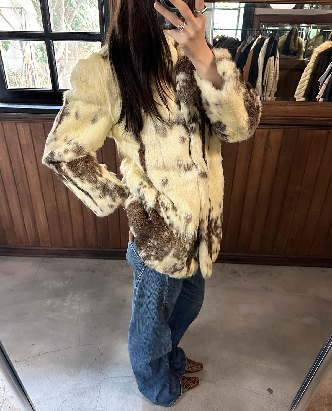 JPV fur mixed mid jacket 상품이미지3