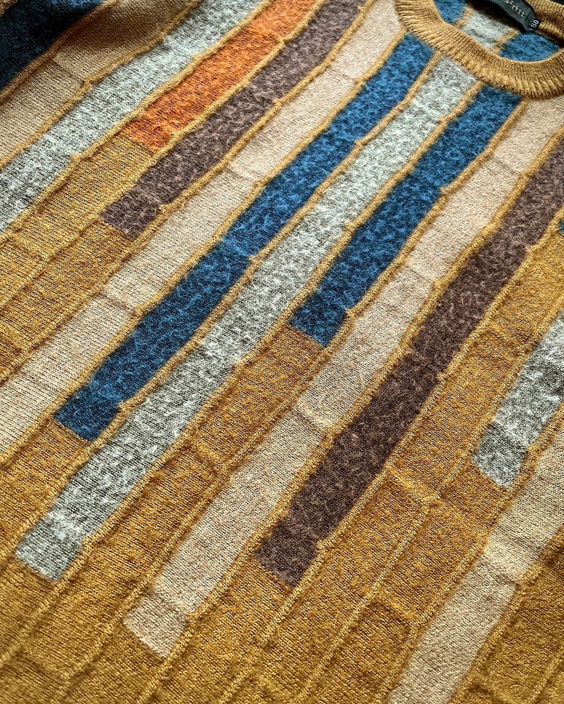 1980-90s Italian Old Color Block Knit 상품이미지6